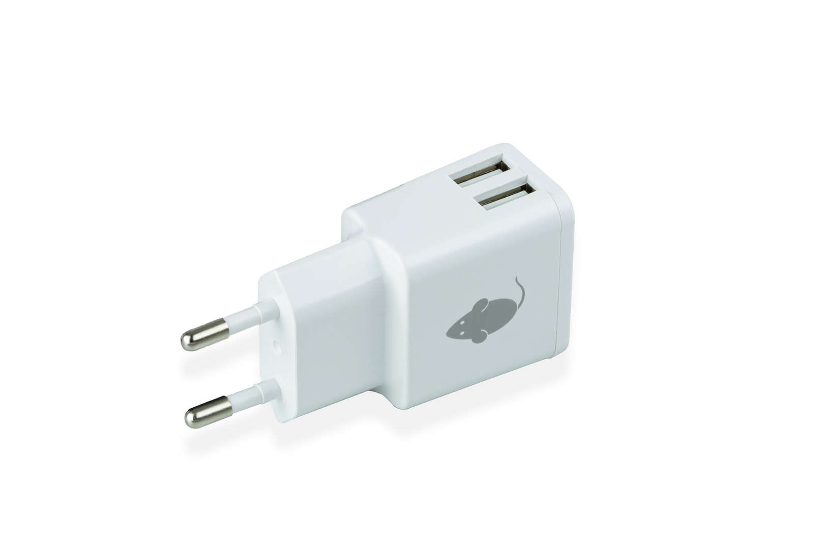 Dual usb charger   white